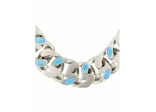 Givenchy G-Link Medium Chain Necklace Turquoise